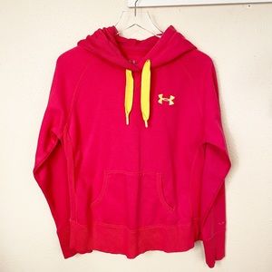 Under Armour Storm Pink/Yellow Sweatshirt Sz M